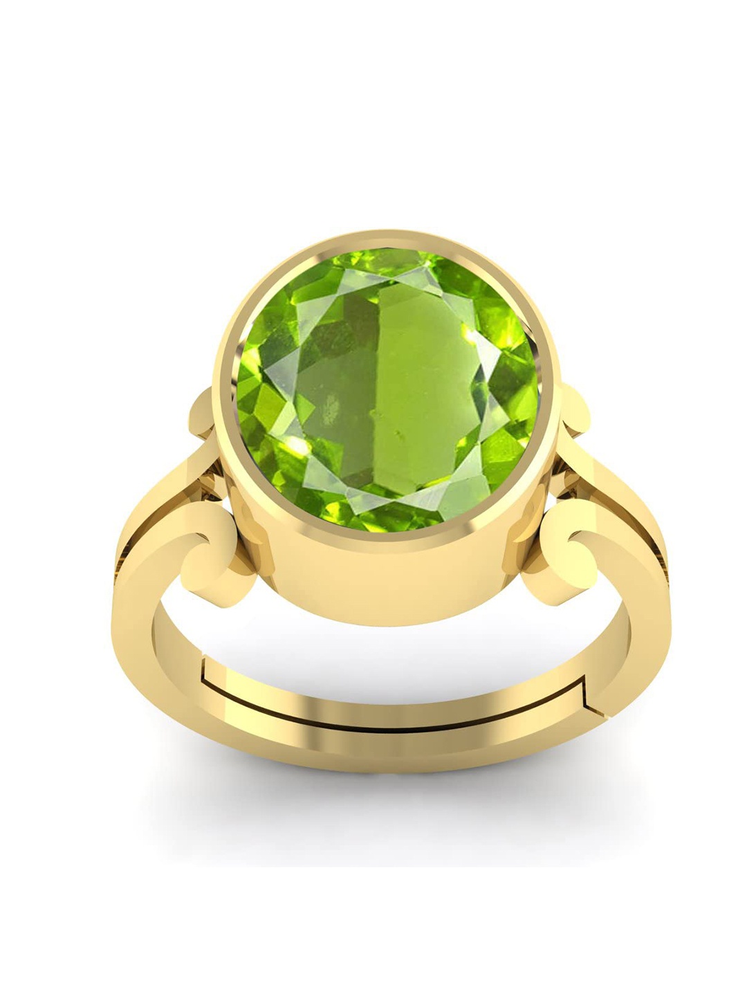 

LMDPRAJAPATIS Unisex Embellished Ring, Green