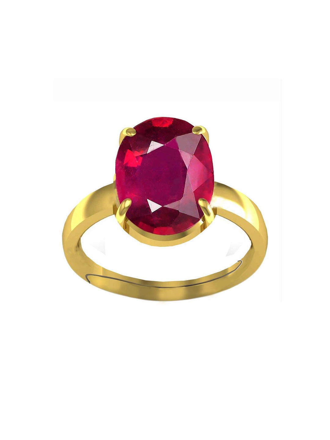 

LMDPRAJAPATIS Unisex Embellished Ring, Red