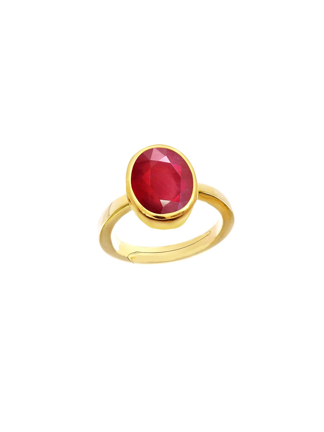 

LMDPRAJAPATIS Unisex Embellished Ring, Red
