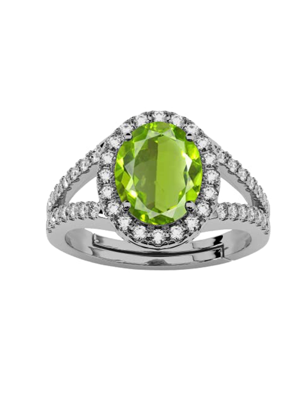

LMDPRAJAPATIS Unisex Embellished Ring, Green