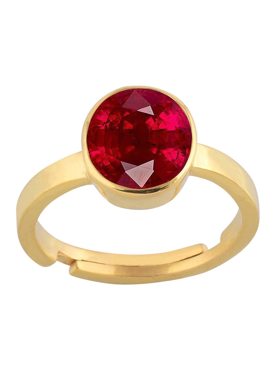 

LMDPRAJAPATIS Unisex Embellished Ring, Red