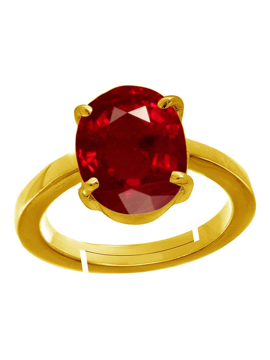 

LMDPRAJAPATIS Unisex Embellished Ring, Red