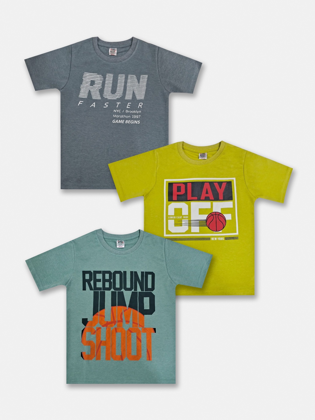

Here&Now X Game Begins Boys Pack Of 3 Assorted Printed T-shirts