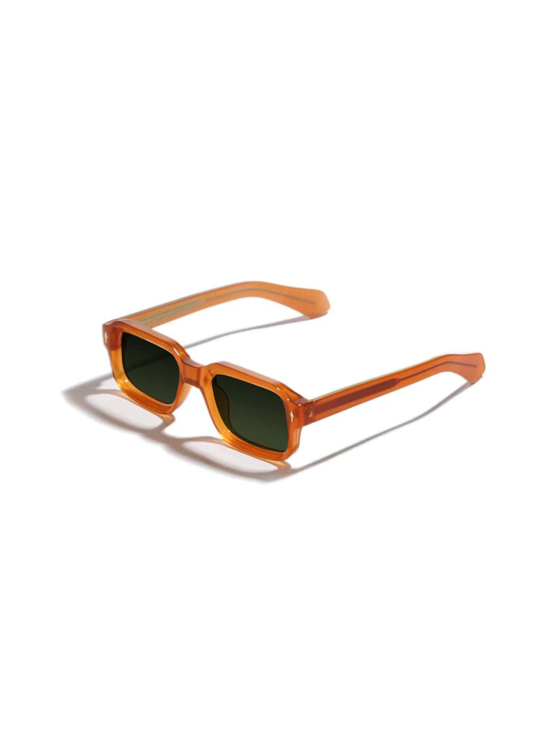 

SAM & MARSHALL Unisex Rectangle Sunglasses with Polarised and UV Protected Lens-HAUS, Green