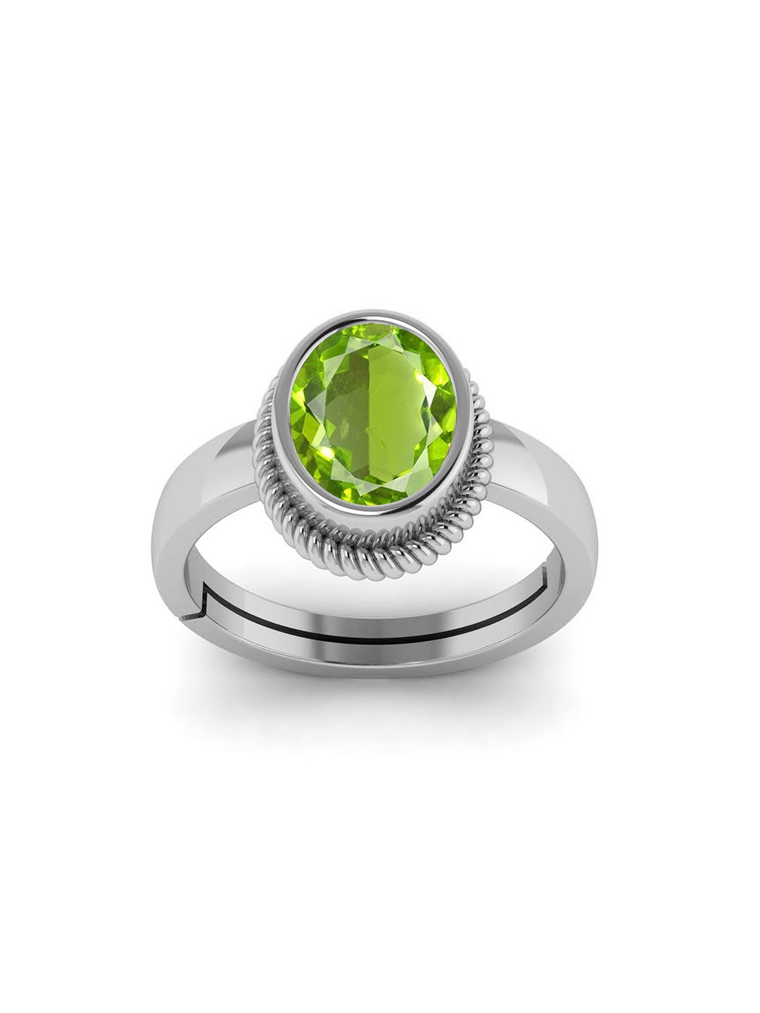 

LMDPRAJAPATIS Unisex Embellished Ring, Green