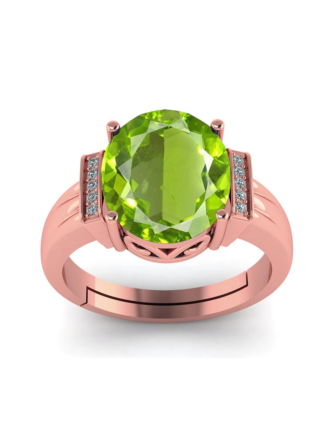 

LMDPRAJAPATIS Unisex Embellished Ring, Green