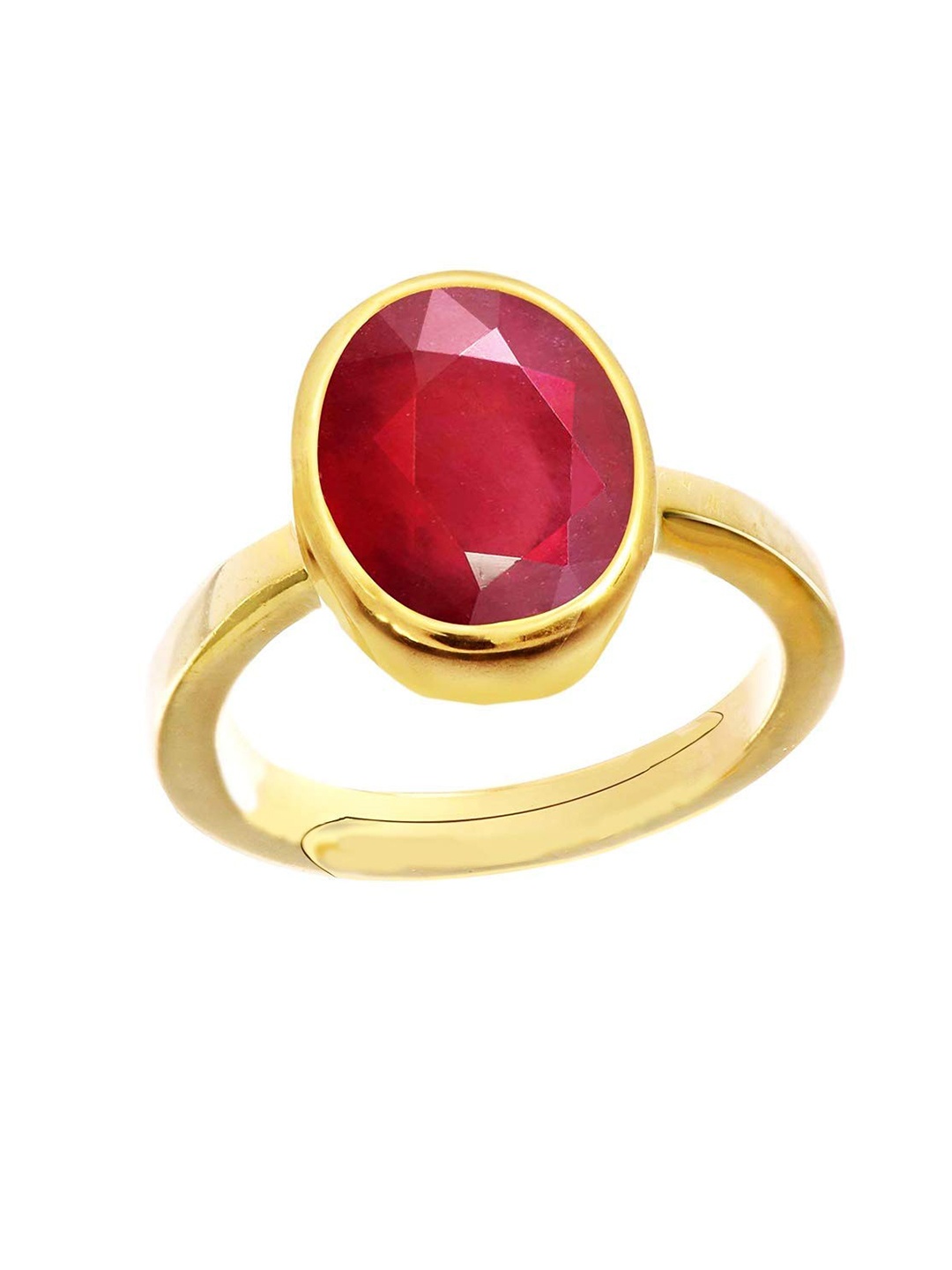 

LMDPRAJAPATIS Unisex Embellished Ring, Red