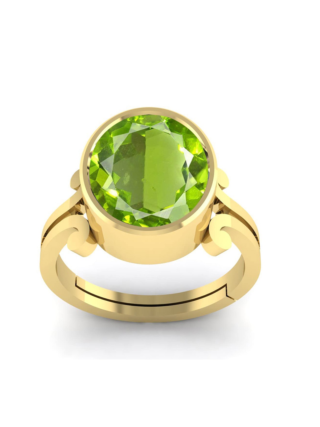 

LMDPRAJAPATIS Unisex Embellished Ring, Green