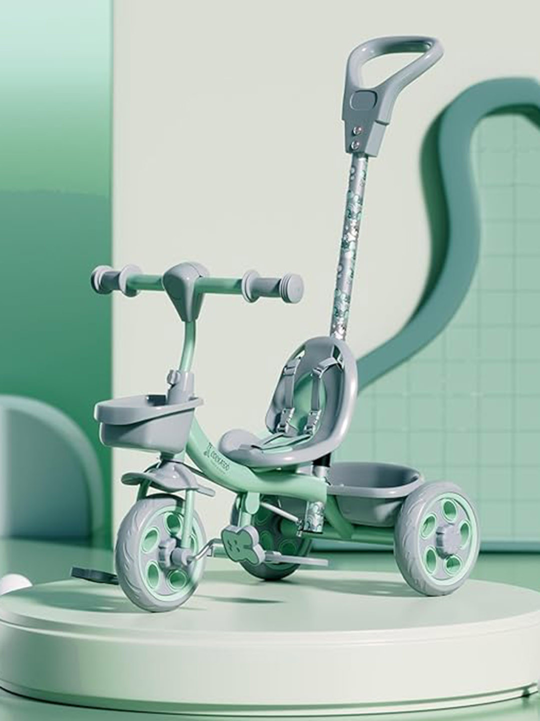 

COCKATOO Star-Cruise Tri Cycles Parental Contral Handle, Green