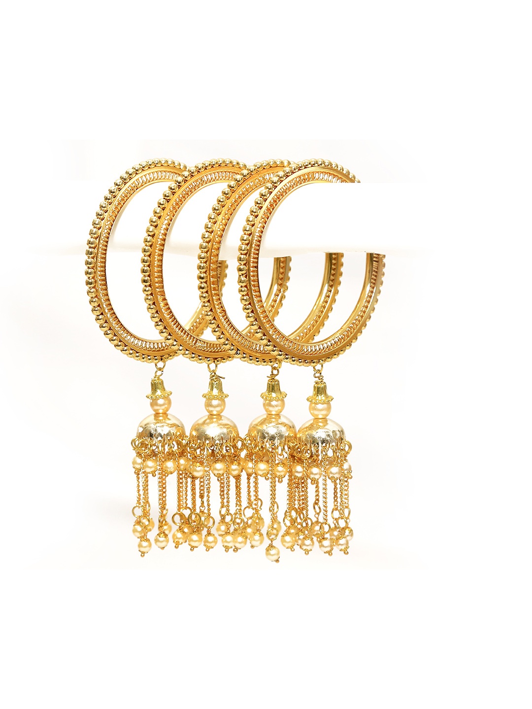 

Align Set Of 4 Gold-Plated Beaded Chuda Bangles