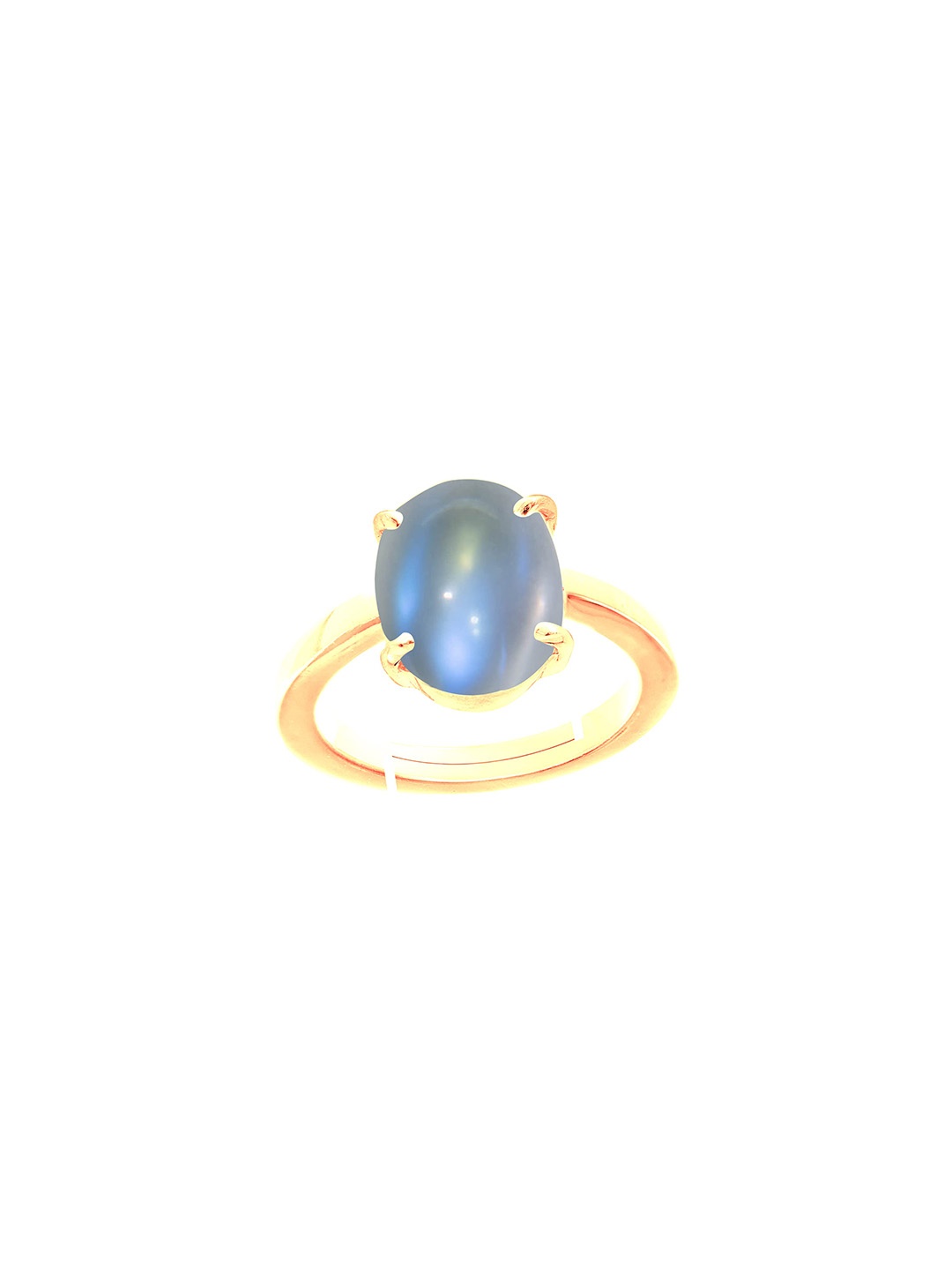 

LMDPRAJAPATIS Unisex Embellished Ring, White