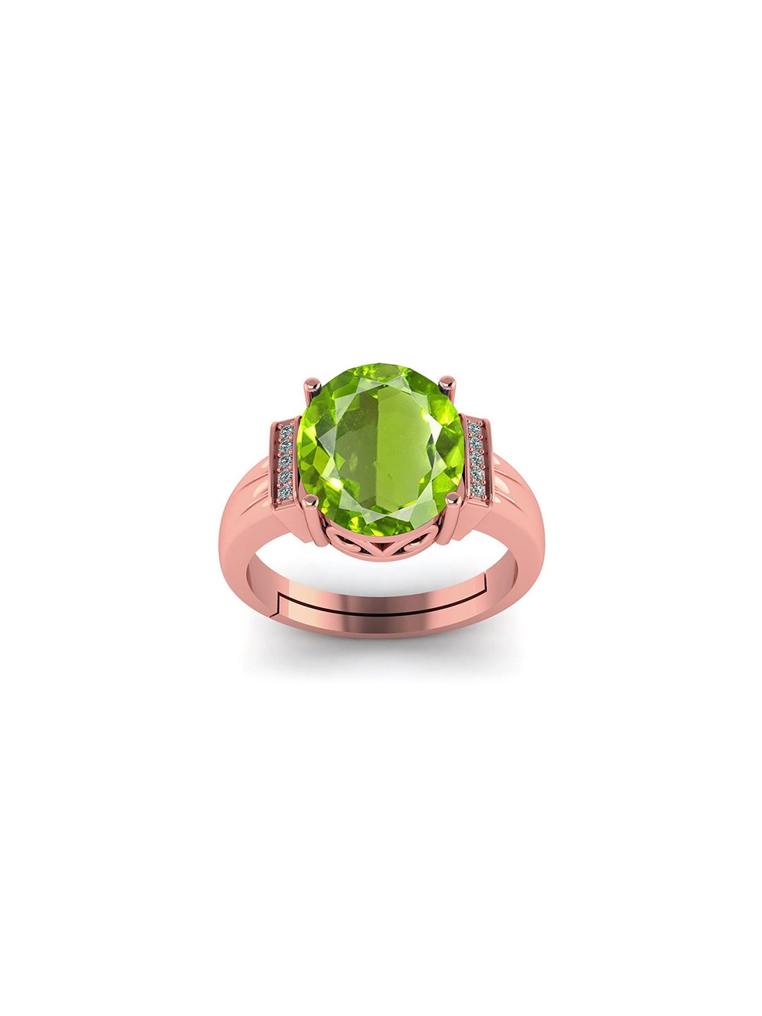 

LMDPRAJAPATIS Unisex Embellished Ring, Green