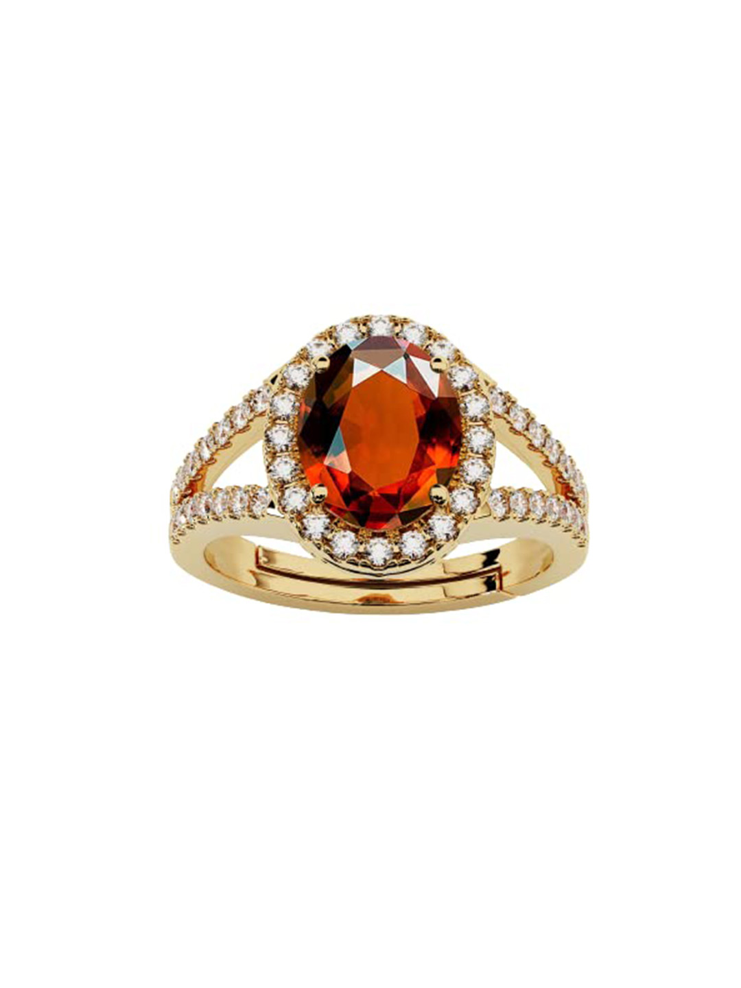 

LMDPRAJAPATIS Unisex Embellished Ring, Brown
