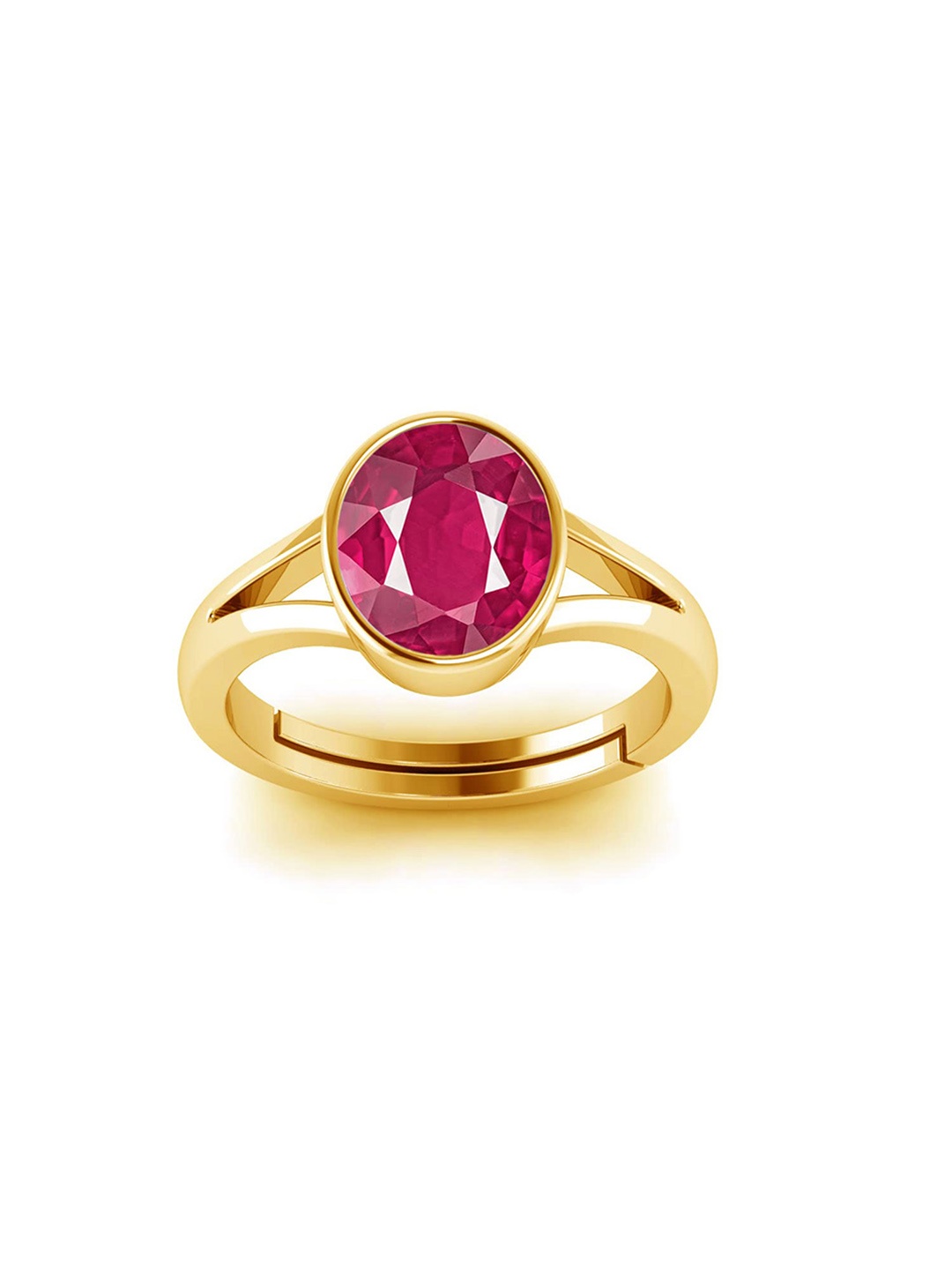 

LMDPRAJAPATIS Unisex Embellished Ring, Red