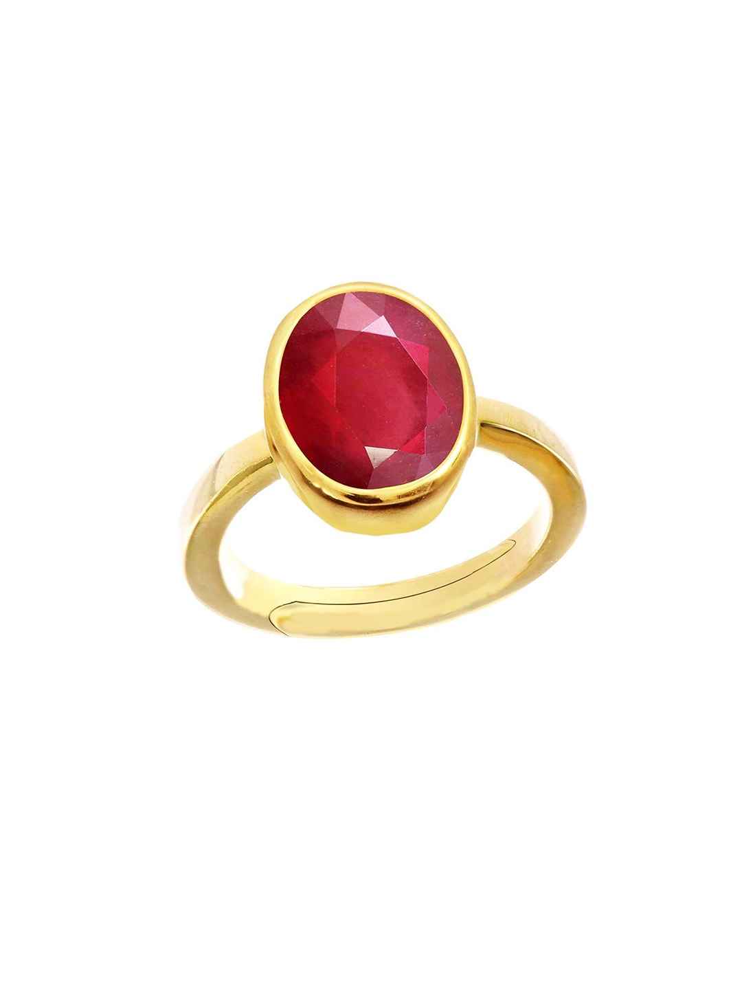 

LMDPRAJAPATIS Unisex Embellished Ring, Red