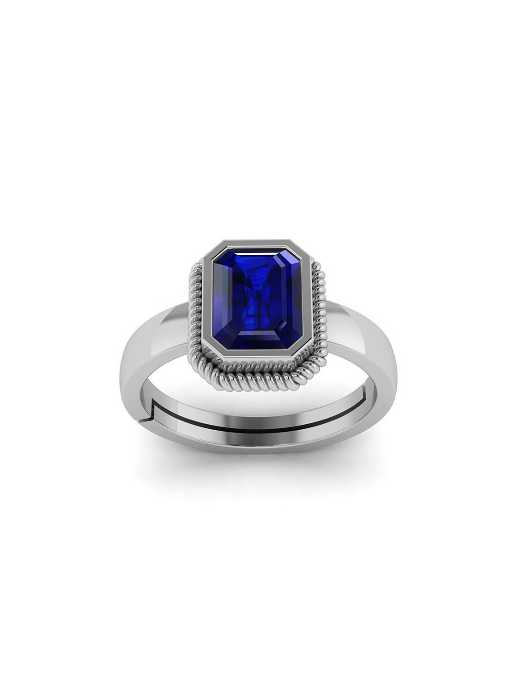 

LMDPRAJAPATIS Unisex Embellished Ring, Silver