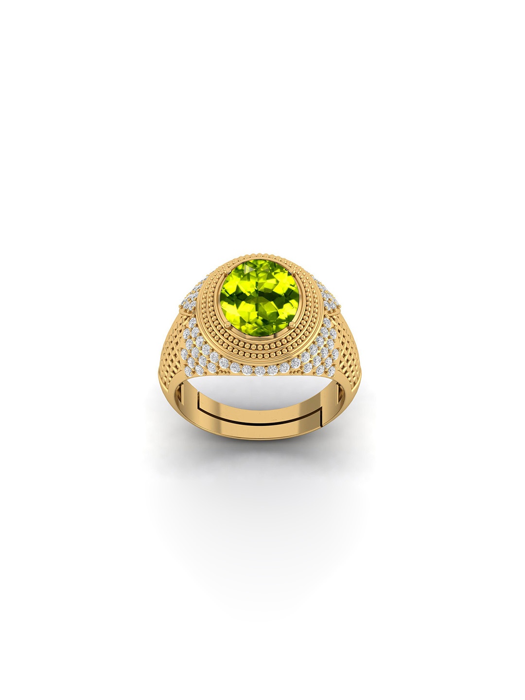 

LMDPRAJAPATIS Unisex Embellished Ring, Gold