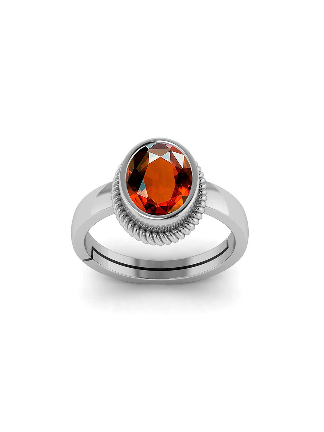 

LMDPRAJAPATIS Unisex Embellished Ring, Red
