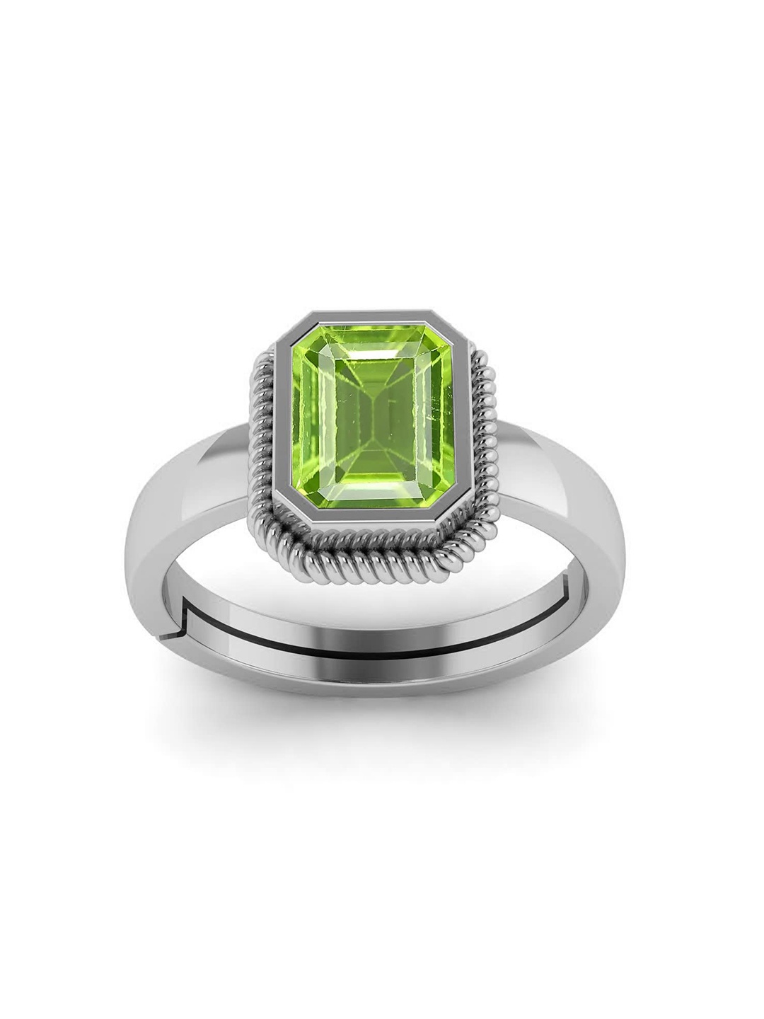 

LMDPRAJAPATIS Unisex Embellished Ring, Silver