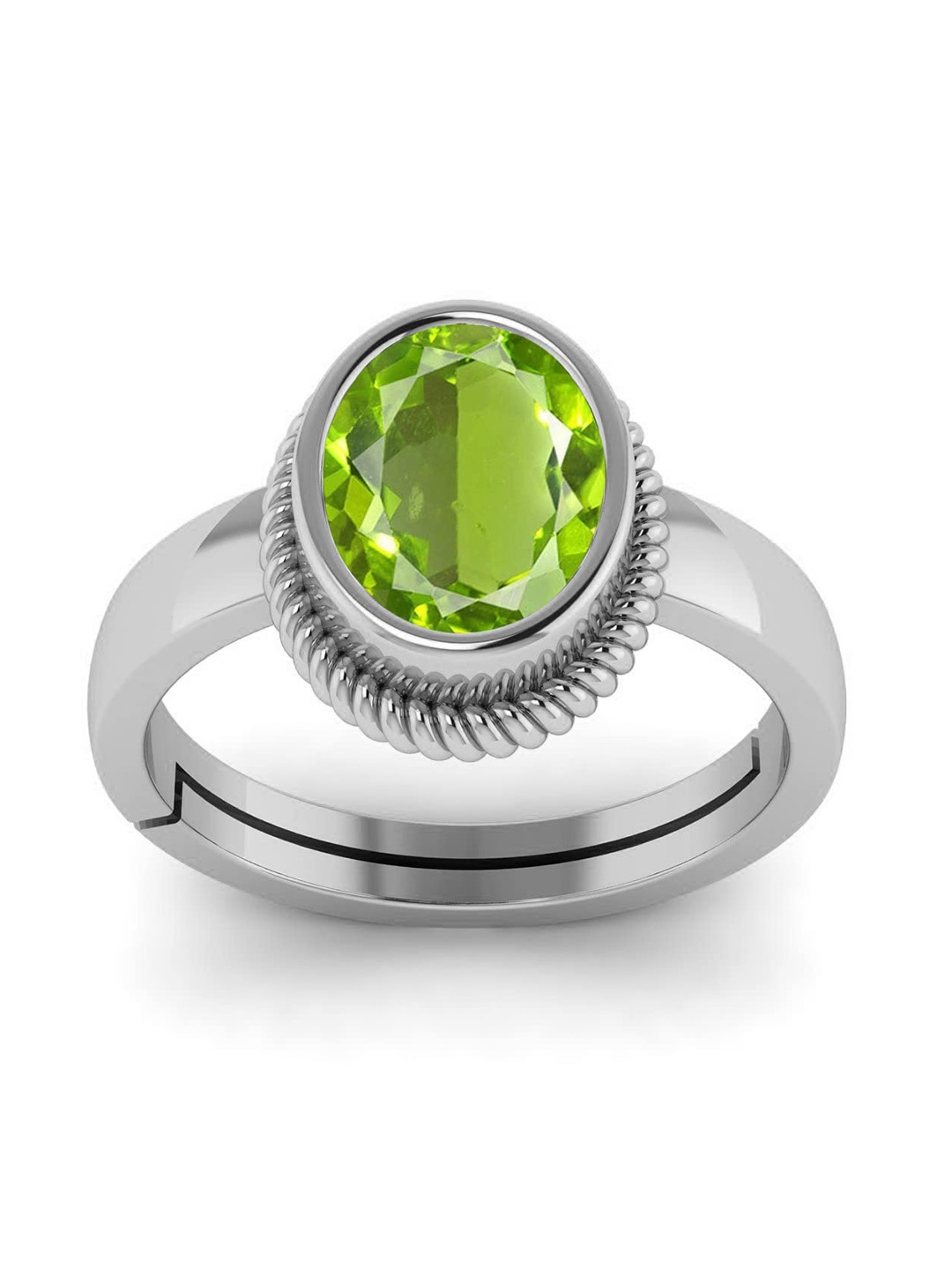 

LMDPRAJAPATIS Unisex Embellished Ring, Green