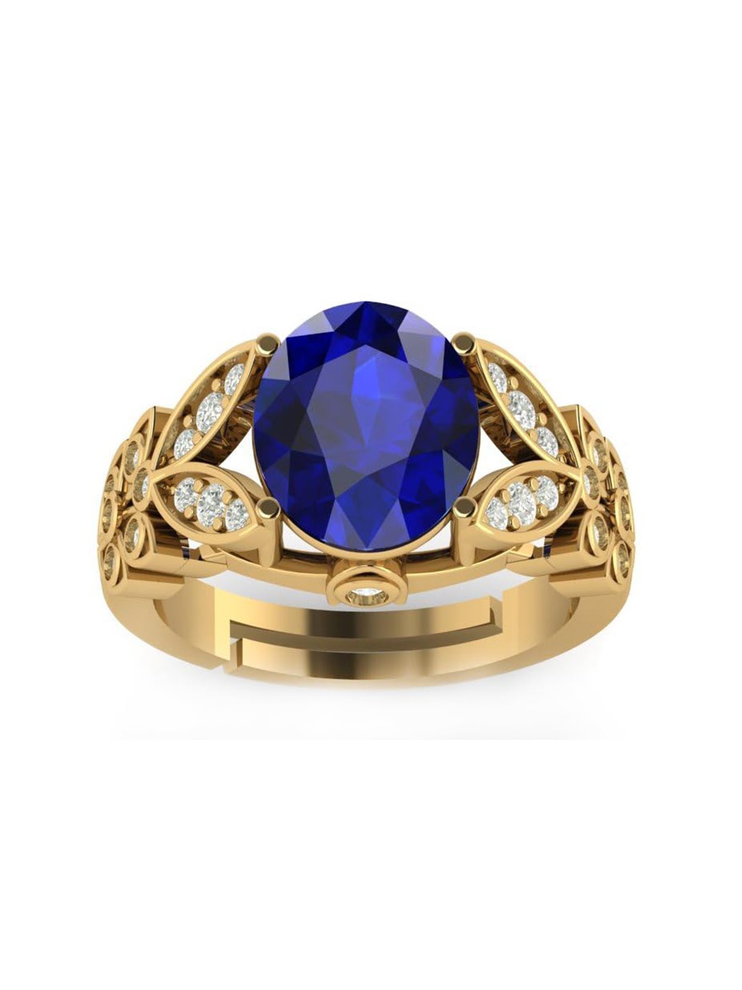 

LMDPRAJAPATIS Unisex Embellished Ring, Silver