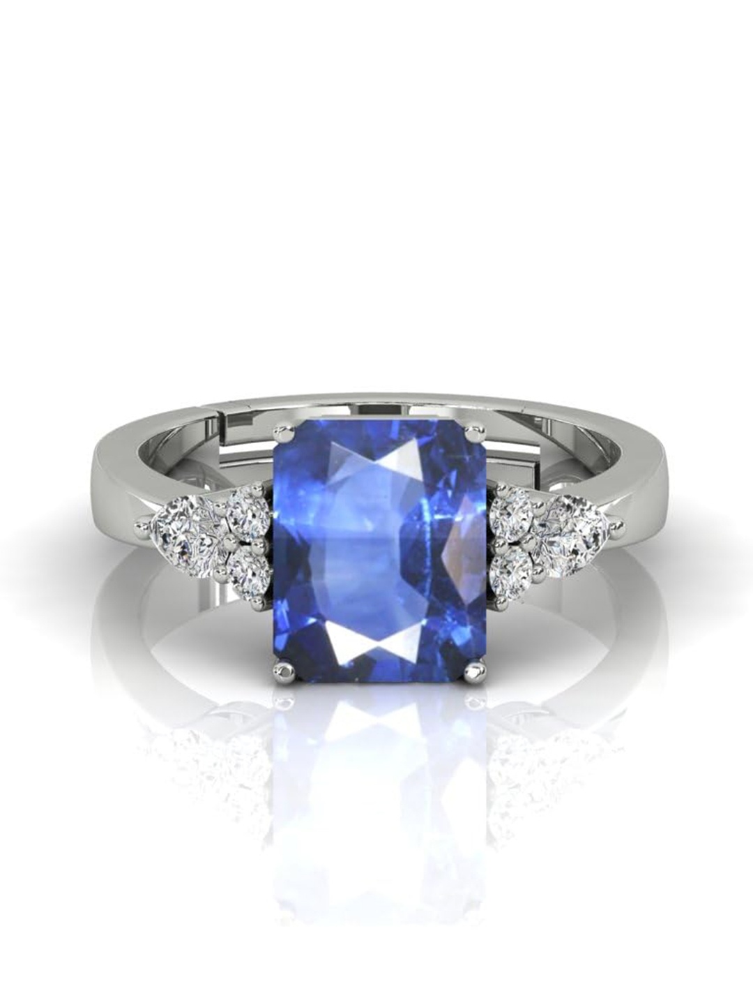 

LMDPRAJAPATIS Unisex Embellished Ring, Silver