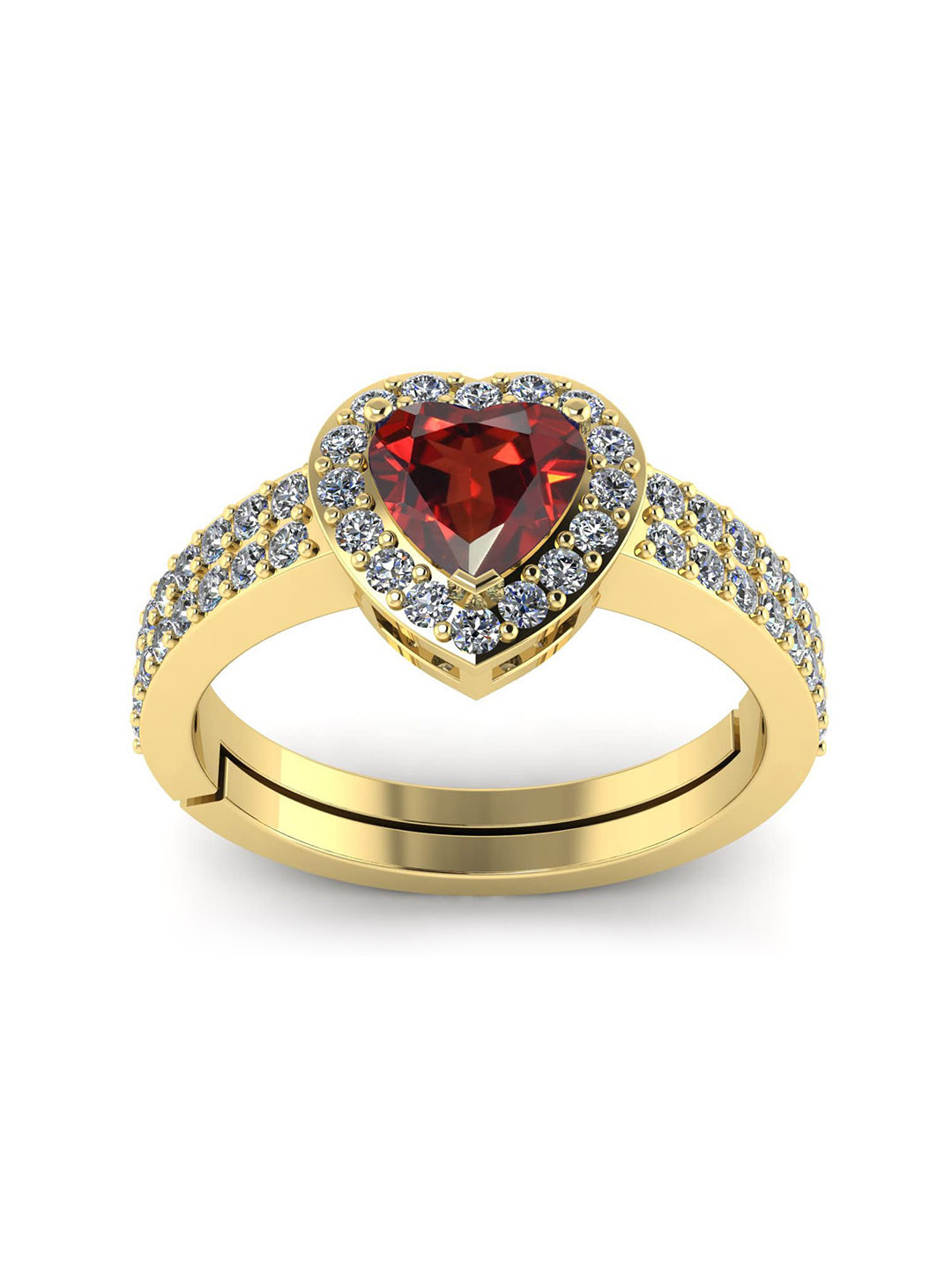 

LMDPRAJAPATIS Unisex Embellished Ring, Brown
