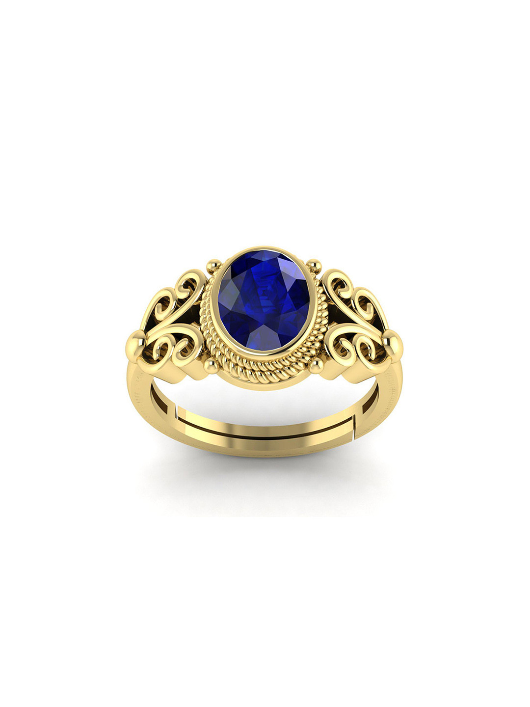 

LMDPRAJAPATIS Unisex Embellished Ring, Gold