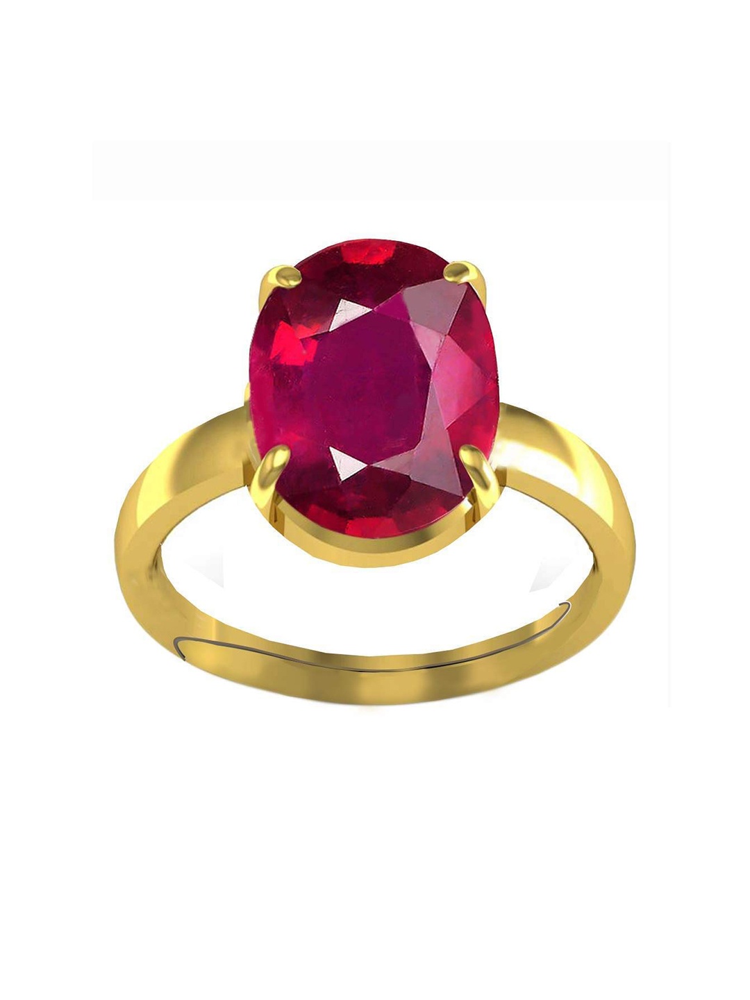 

LMDPRAJAPATIS Unisex Embellished Ring, Red