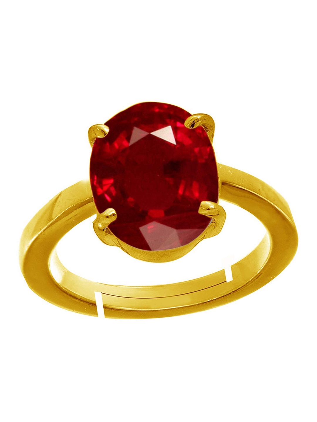 

LMDPRAJAPATIS Unisex Embellished Ring, Red