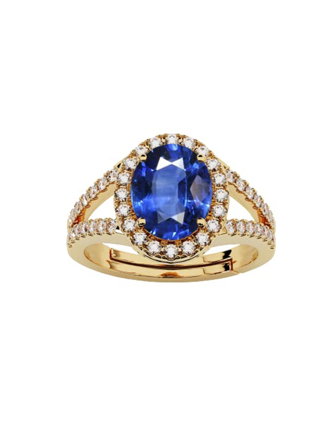 

LMDPRAJAPATIS Unisex Embellished Ring, Blue