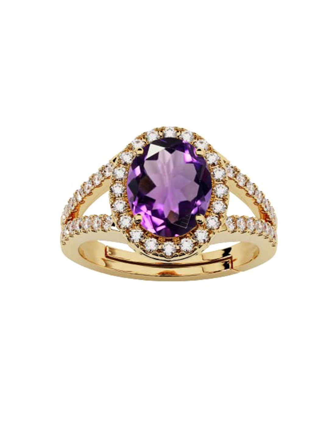 

LMDPRAJAPATIS Unisex Embellished Ring, Purple