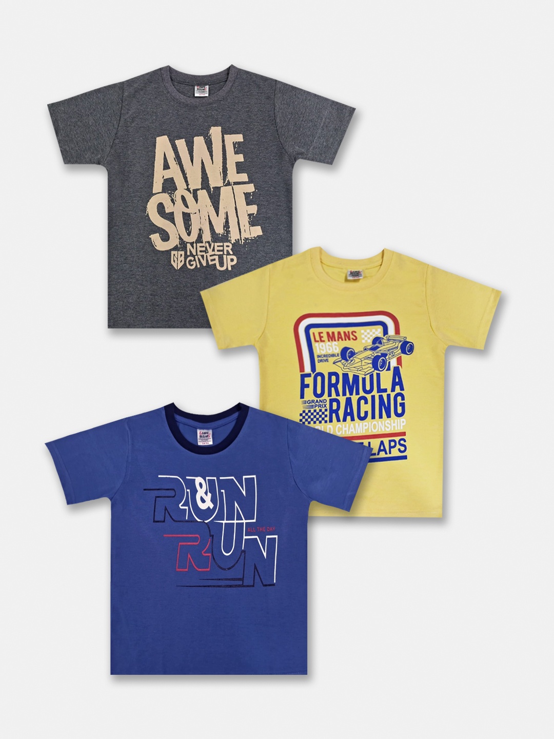 

Here&Now X Game Begins Boys Set of 3 Assorted Printed T-shirts