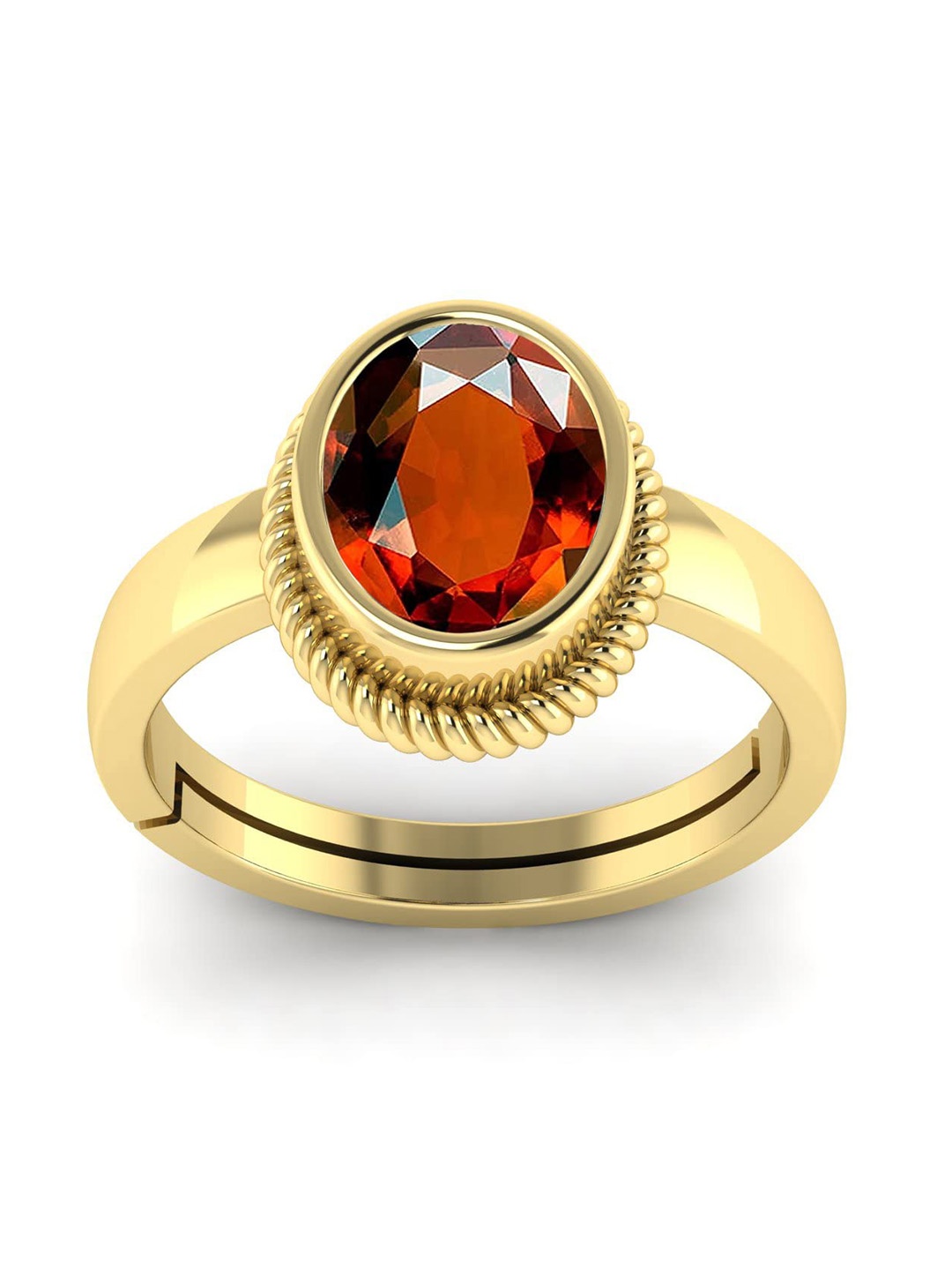 

LMDPRAJAPATIS Unisex Embellished Ring, Yellow