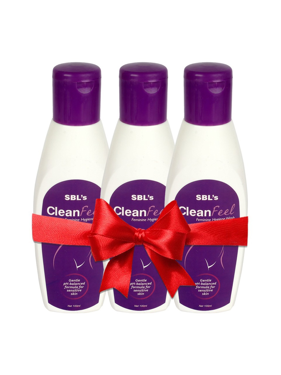 

SBL Set Of 3 Clean Feel Feminine Gentle Hygiene Wash For Sensitive Skin- 100 ml Each, White