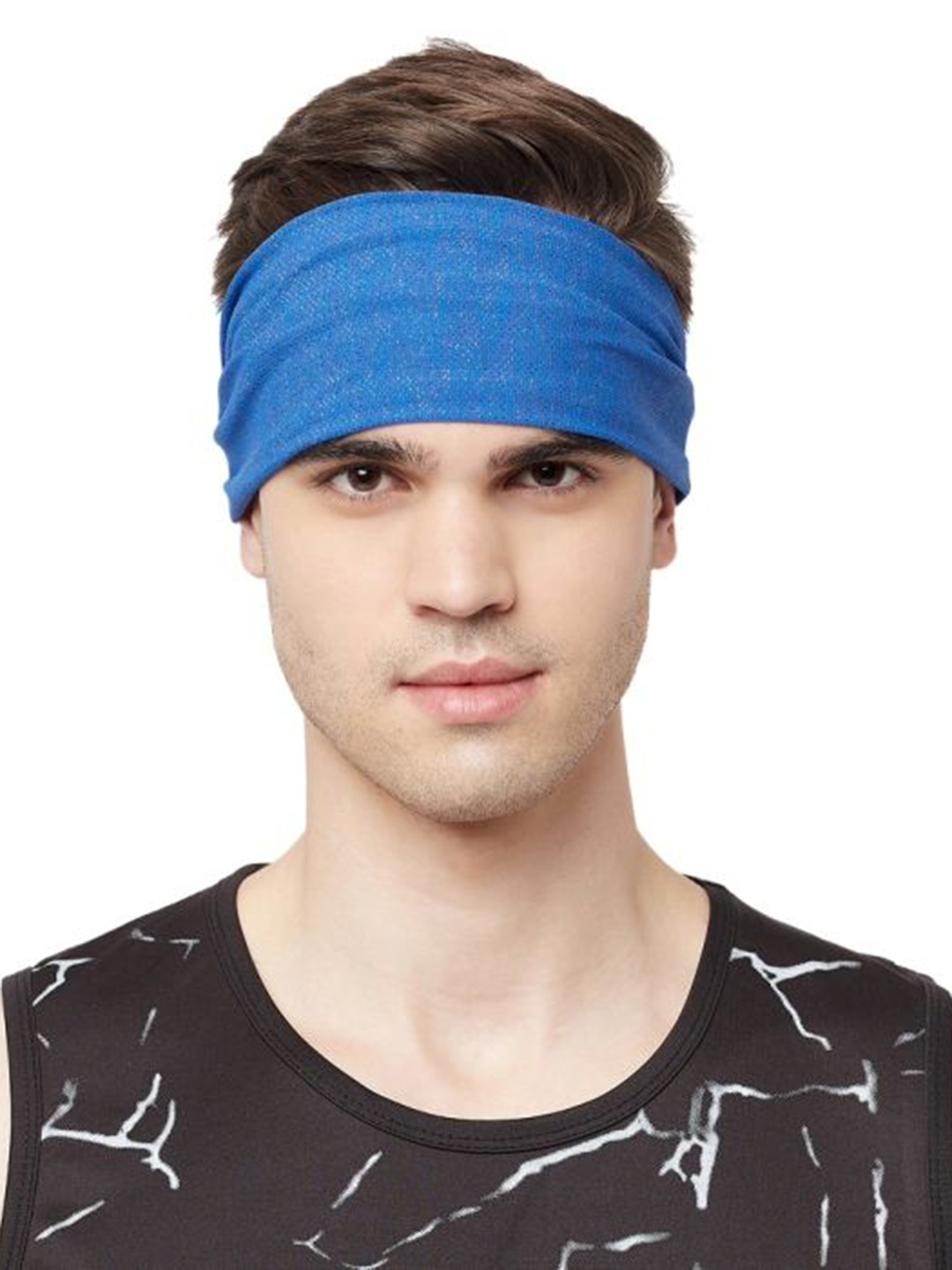 

Fabme Men Pack of 4 Chill Wrap Headband, Black