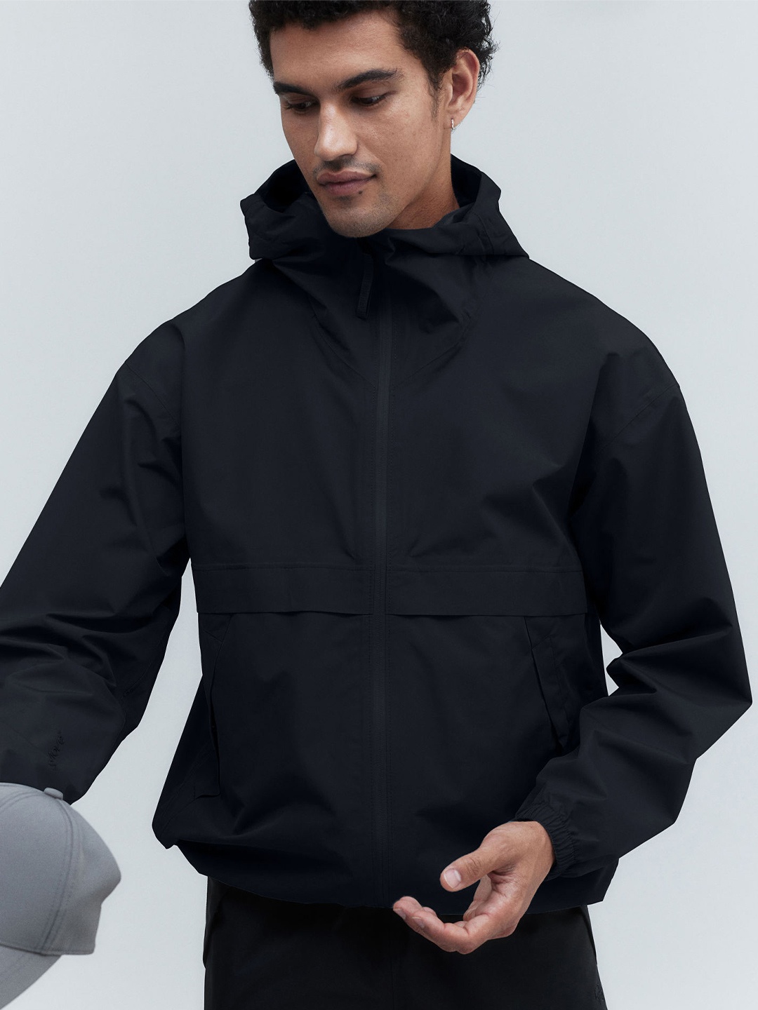 

H&M Unisex Rain Jacket In Stormmove, Black