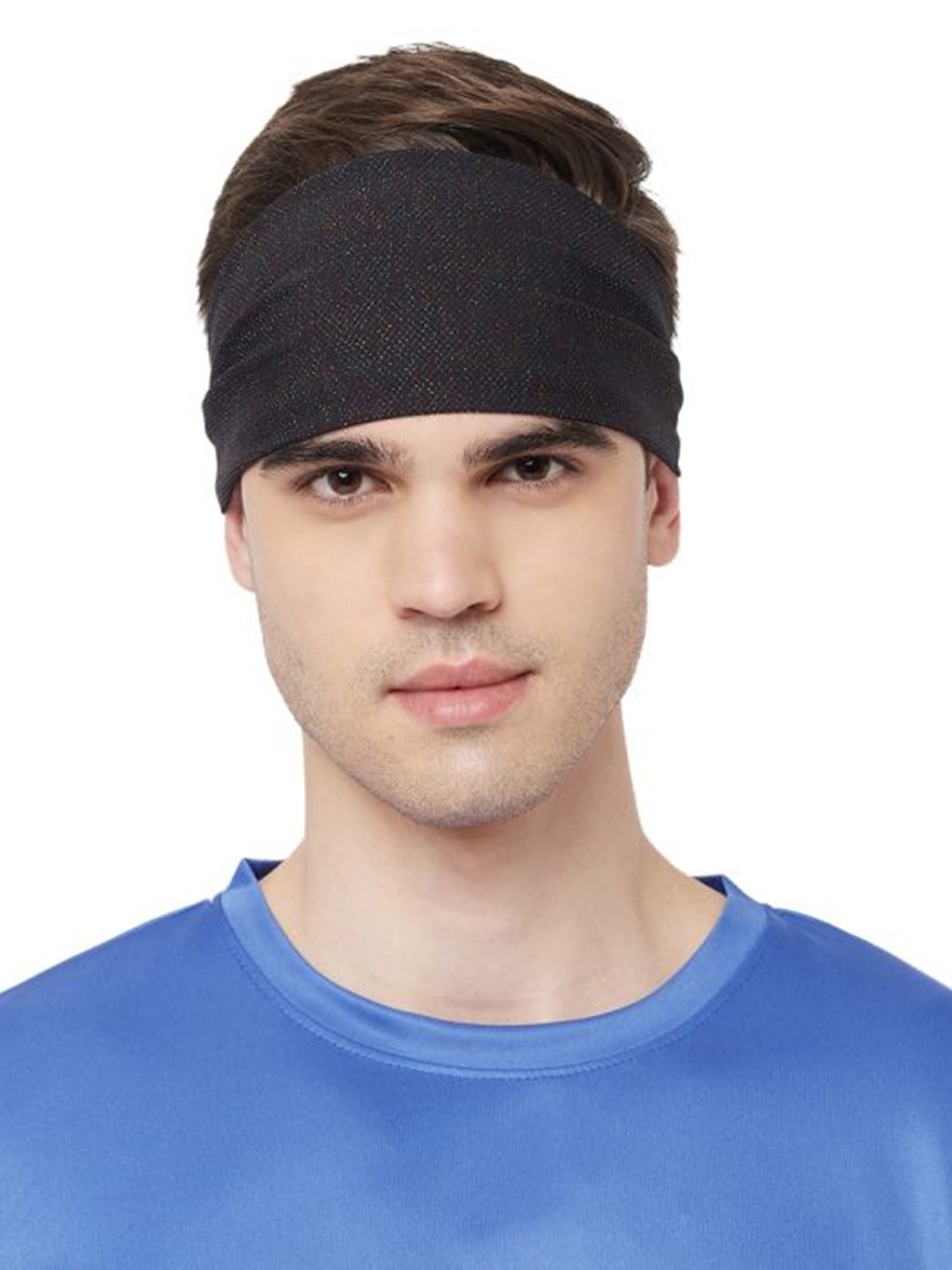 

Fabme Men Pack of 5 Chill Wrap Headband, Black