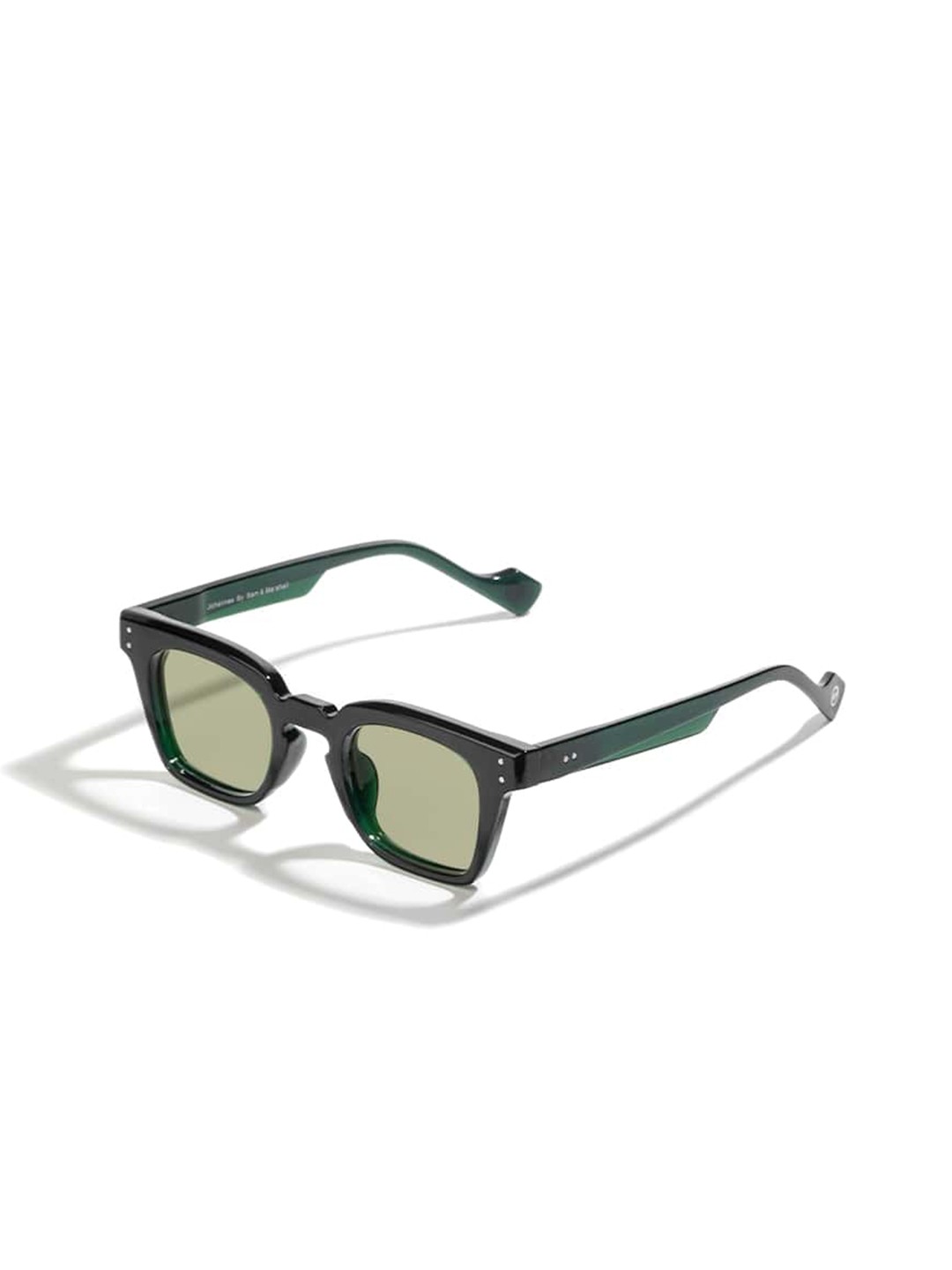 

SAM & MARSHALL Unisex Wayfarer Sunglasses with UV Protected Lens-JOHANNES_GREEN_2899