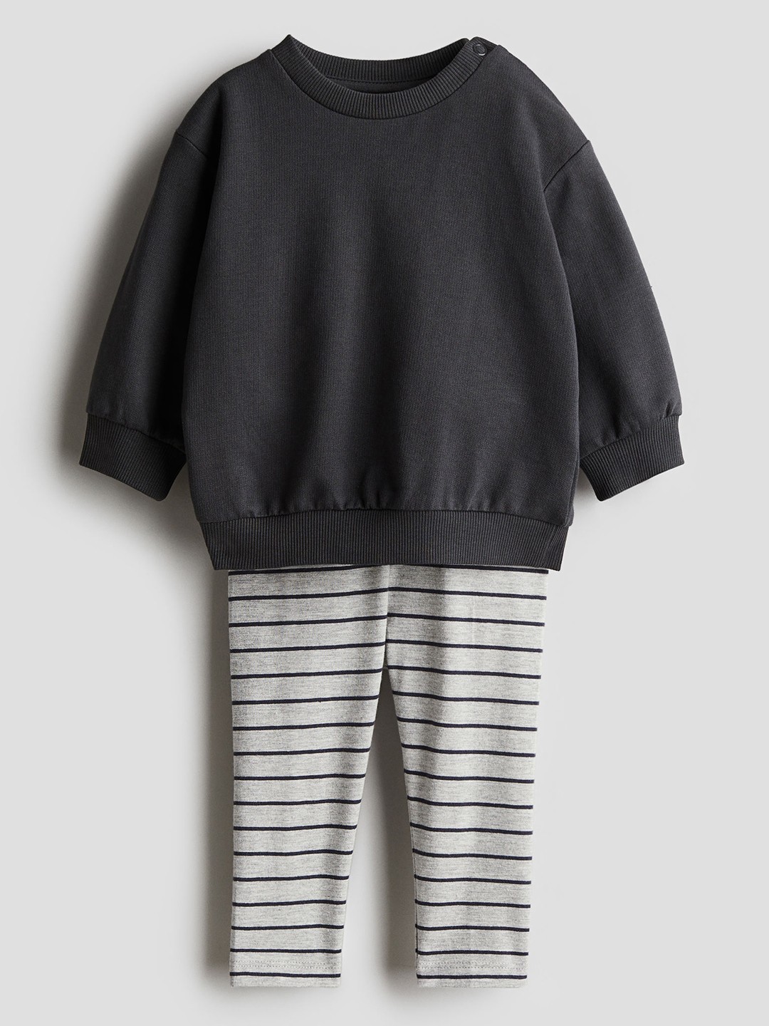 

H&M 2-Piece Sweatshirt & Leggings Set, Grey