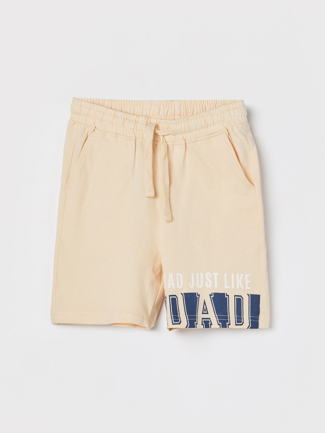

Fame Forever by Lifestyle Boys Printed Mid-Rise Cotton Shorts, Beige