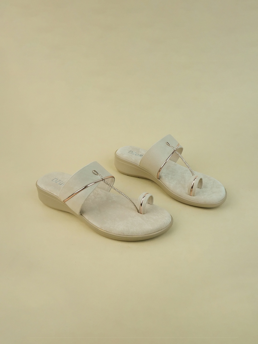 

Ozuri Suede Party Wedge Sandals, Beige