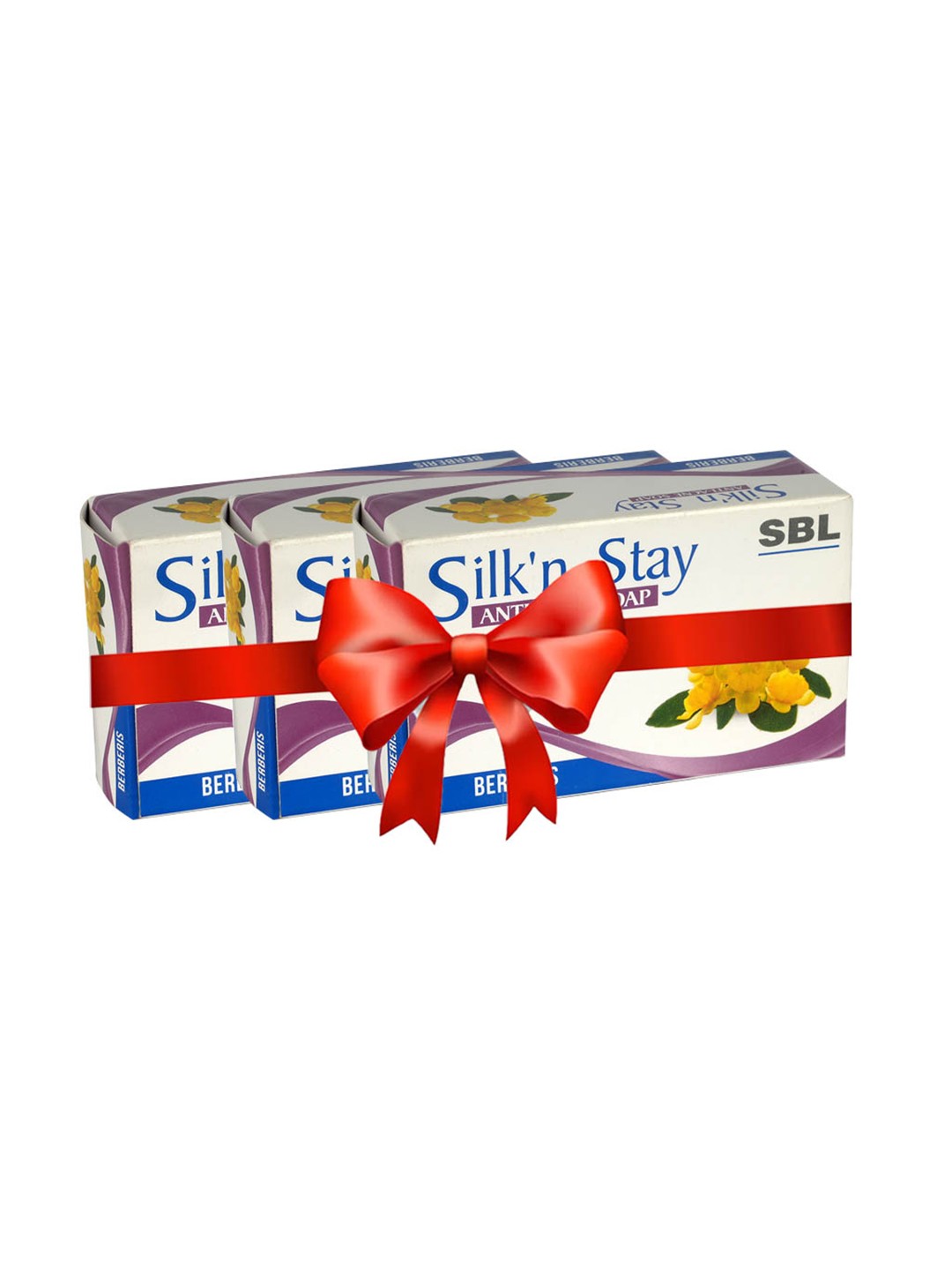 

SBL Set Of 3 Silk N Stay Anti-Acne Soap With Berberis - 75 g Each, White