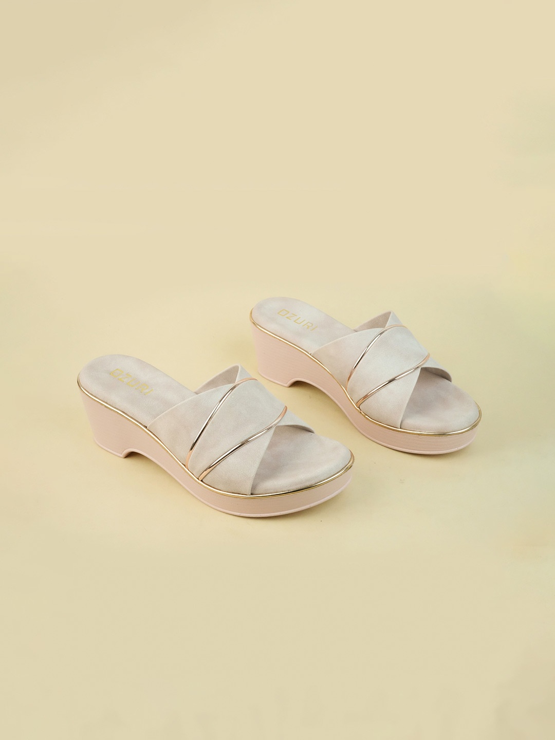 

Ozuri Party Wedge Sandals, Peach