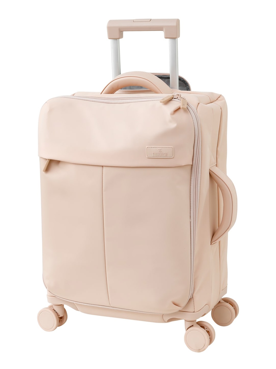 

THE CLOWNFISH Nomad Series Soft-Sided Cabin Trolley Bag, Pink