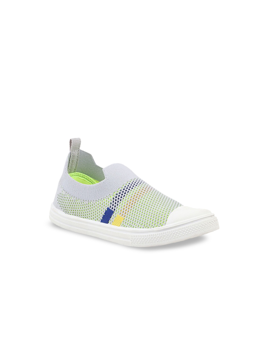 

YK Boys Woven Design Slip-On Sneakers, Grey