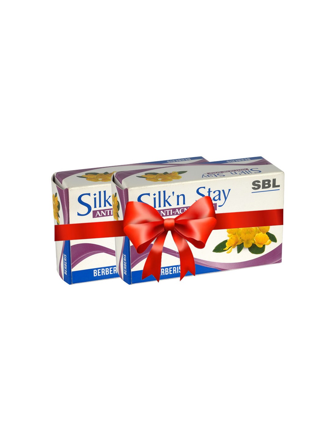 

SBL Silk N Stay Set Of 2 Anti-Acne Soap With Berberis - 75 g Each, White