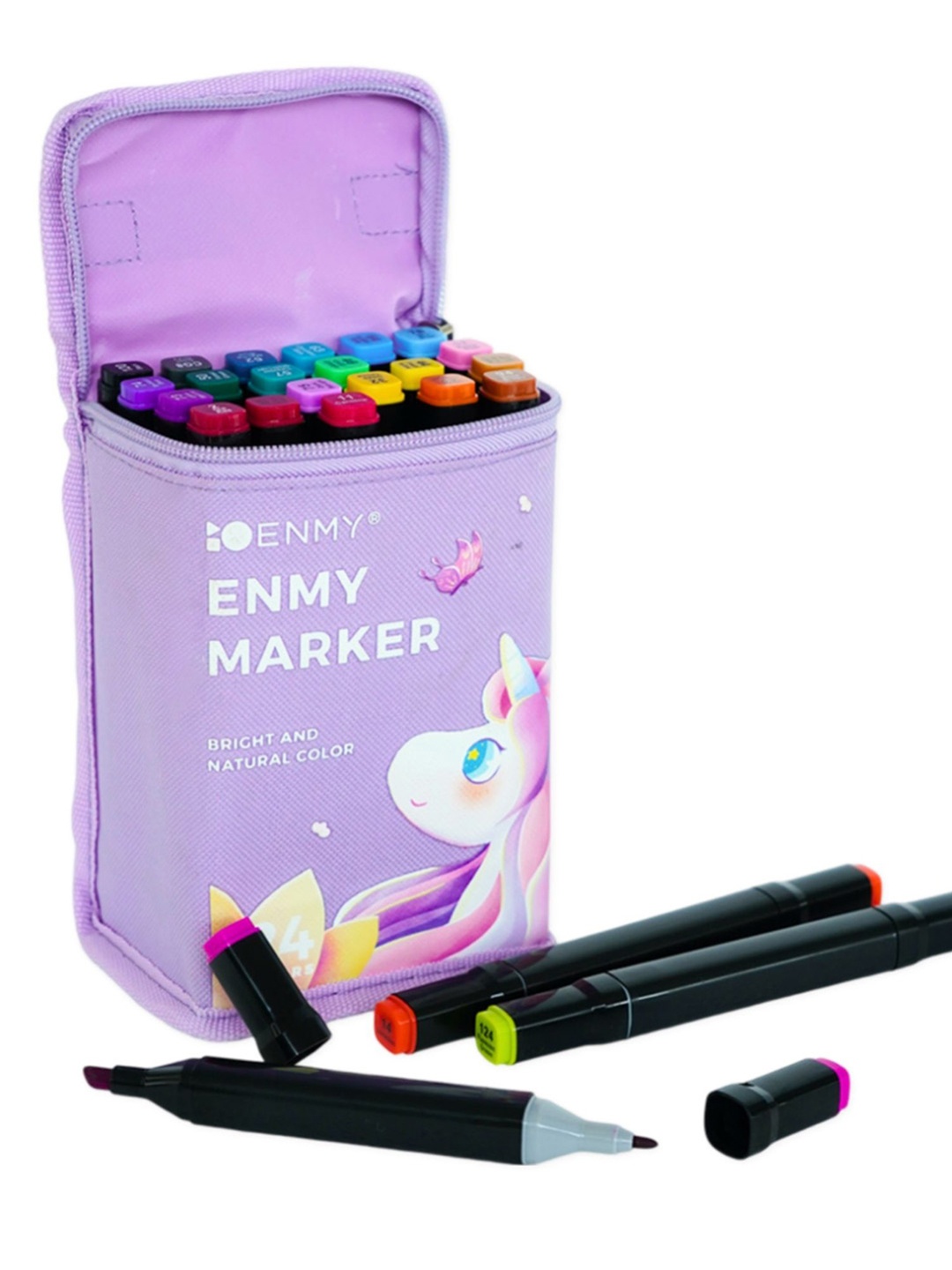 

Tinker Squad Lavender & White 24 Pcs Dual Tip Acrylic Markers Stationery