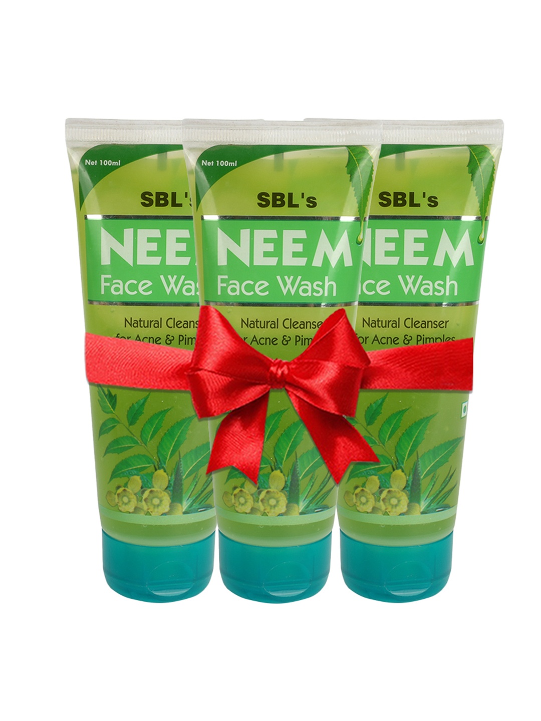 

SBL Set Of 3 Neem Face Wash With Aloevera For Acne & Pimples - 100 g Each, Green