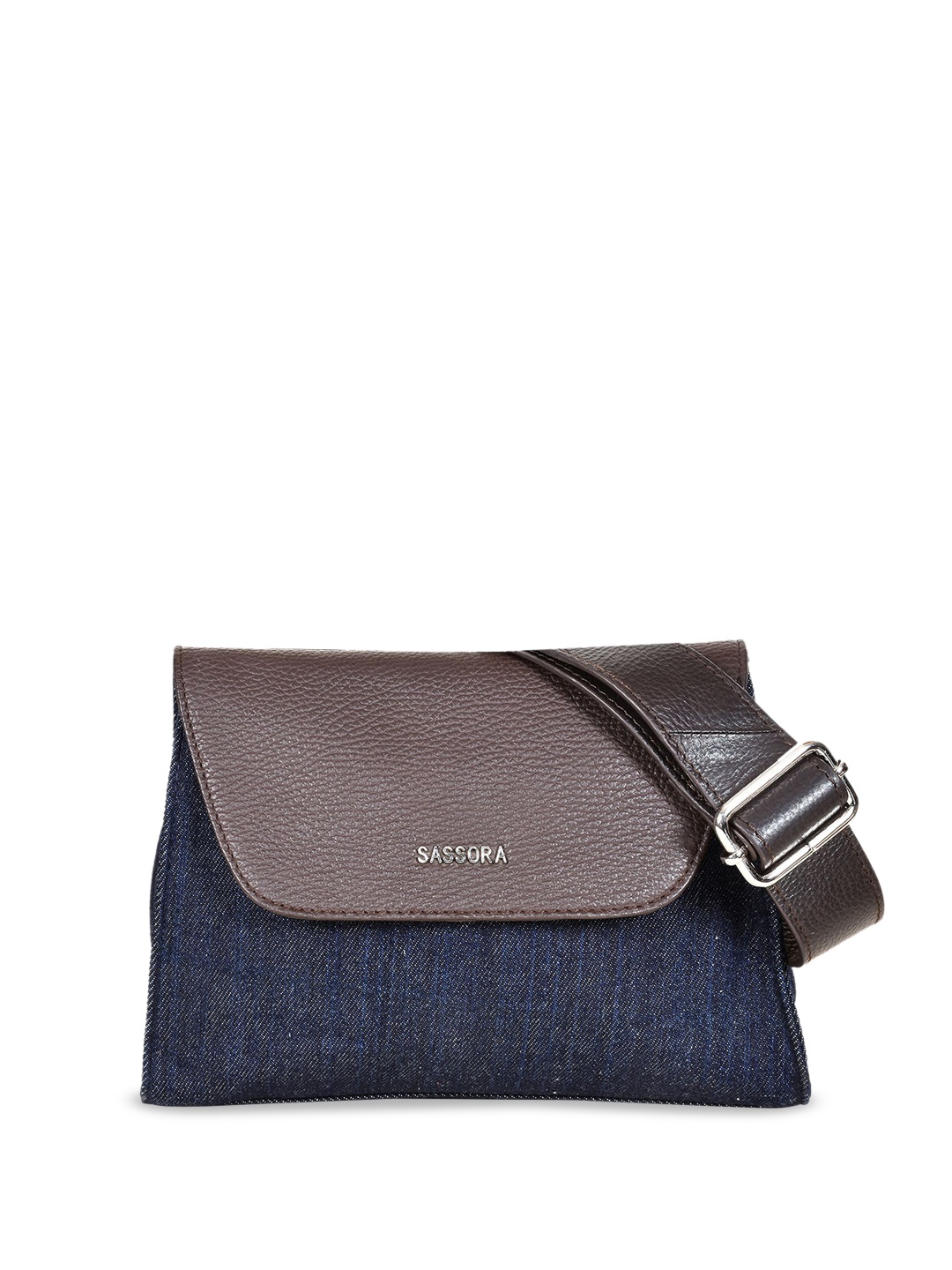 

Sassora Unisex Textured Waist Pouch, Blue